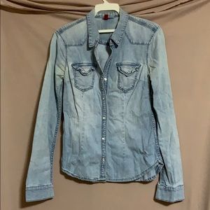 Demin Button Up
